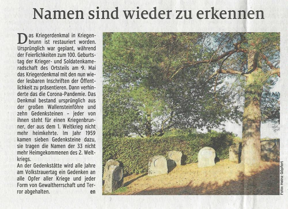 Namen sind wieder zu erkennen2