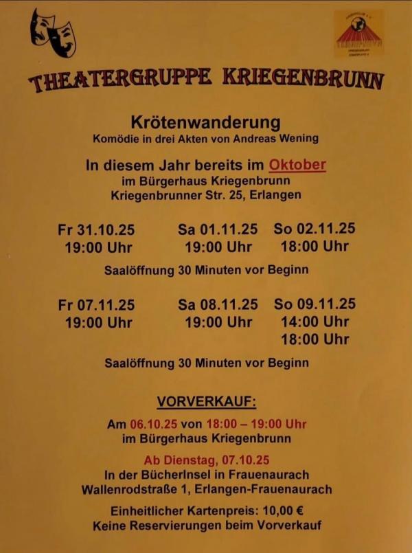 Theatergruppe Termine 2025